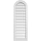 Ekena Millwork Round Top Surface Mount PVC Gable Vent w/ 2"W x 1-1/2"P Brickmould Frame, 14"W x 40"H GVPRT14X4002SN - alternate 1